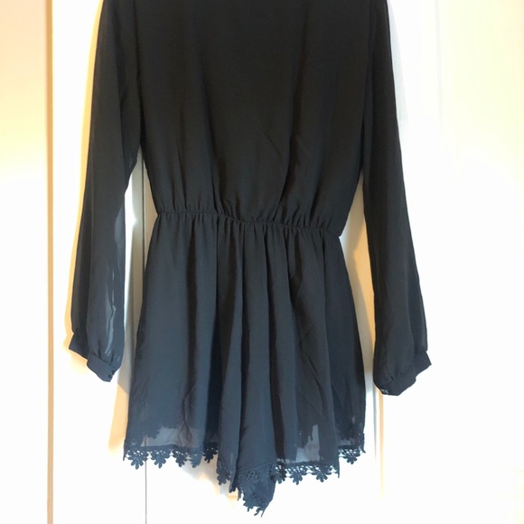 BLACK MESH ROMPER - Picture 2 of 5